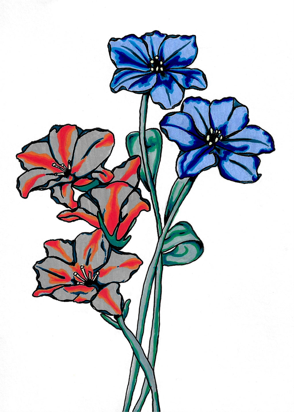 Acrylic Flora - Edition 1